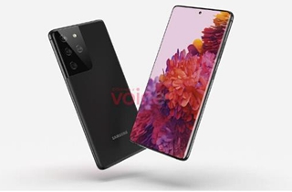 三星Galaxy S21 Ultra渲染图曝光 采用居中打孔摄像头