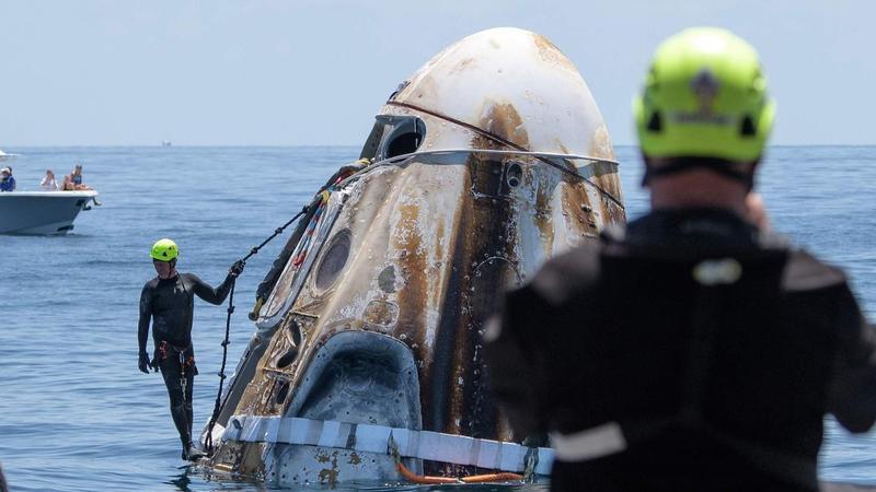 搭乘SpaceX龙飞船的“细菌”回来了