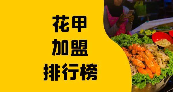 2023年花甲加盟排行榜，洞察创业新风向