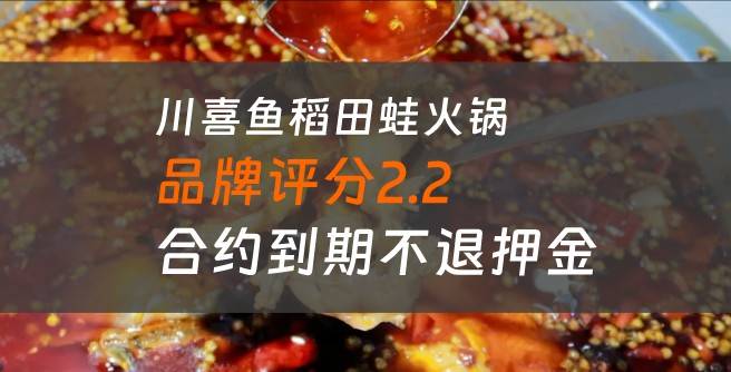 警惕川喜鱼稻田蛙火锅加盟陷阱：合约到期不退押金
