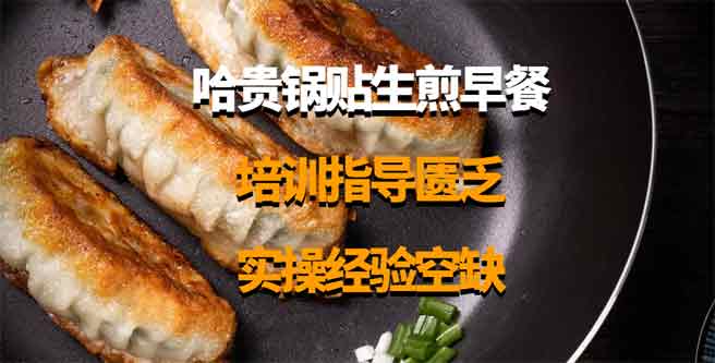 哈贵锅贴生煎早餐培训指导匮乏，实操经验空缺，创业分1.48