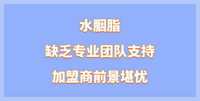 水胭脂美缺乏专业团队支持，加盟商前景堪忧，加盟分1.67
