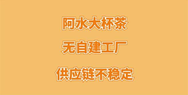 阿水大杯茶无自建工厂、供应链不稳定成隐患，连锁分1.52