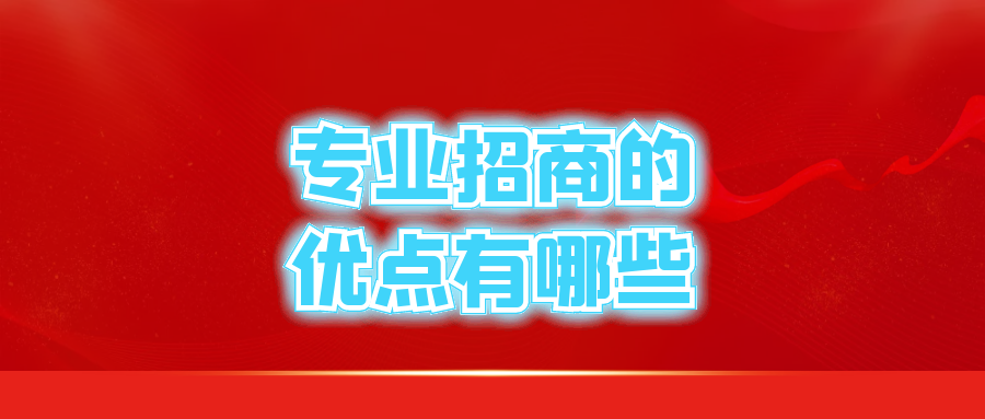 专业招商的优点有哪些？