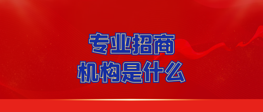 专业招商机构是什么？