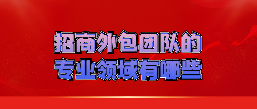 招商外包团队的专业领域有哪些？