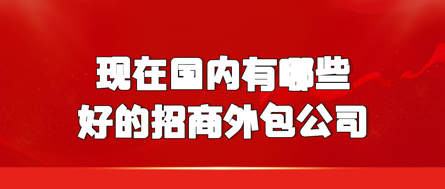 现在国内有哪些好的招商外包公司？