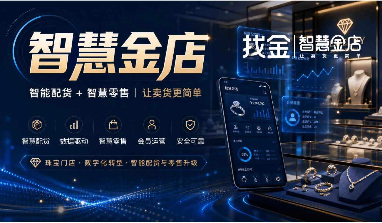 珠宝店还在凭经验进货？智慧金店全国招商，用系统帮你科学卖货！
