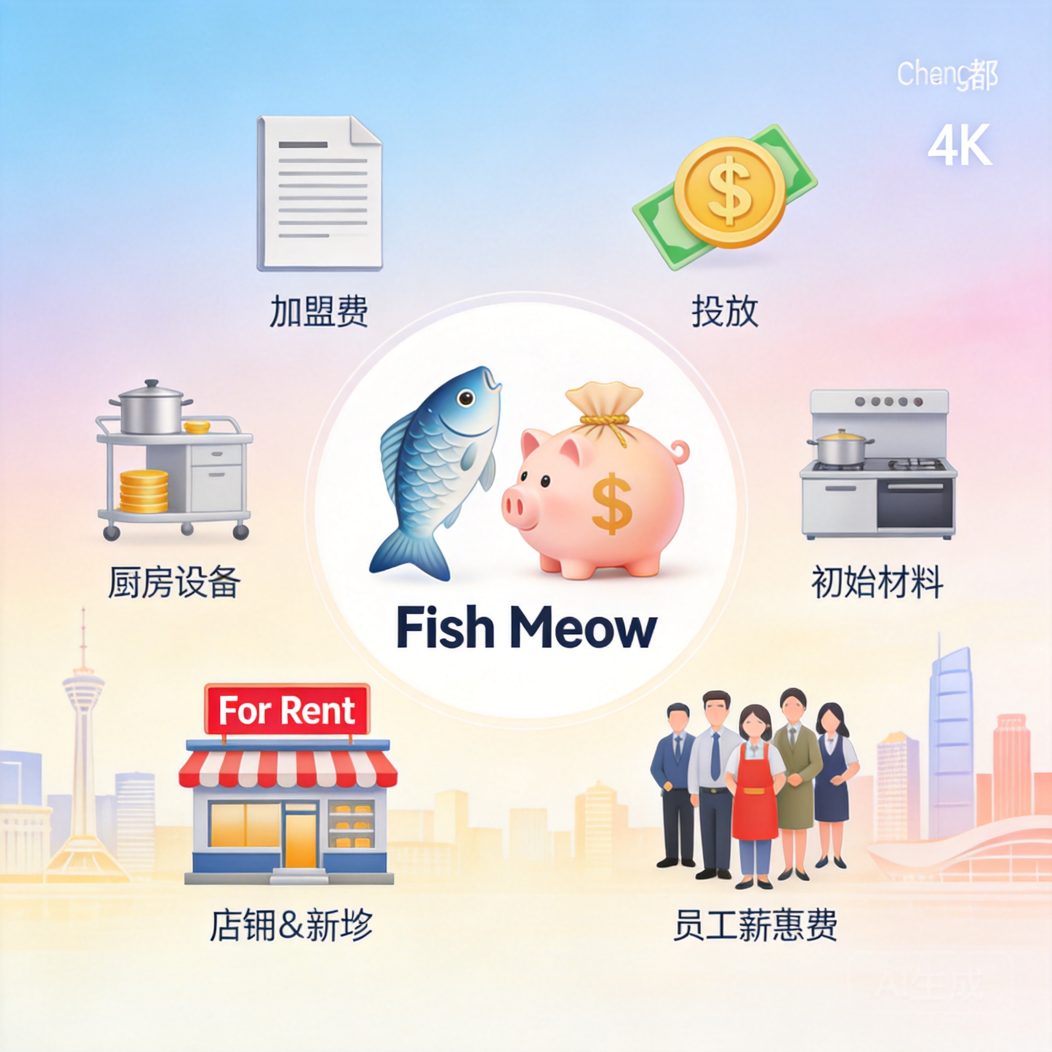 成都加盟“鱼小喵”需要多少钱？一份详细的费用清单