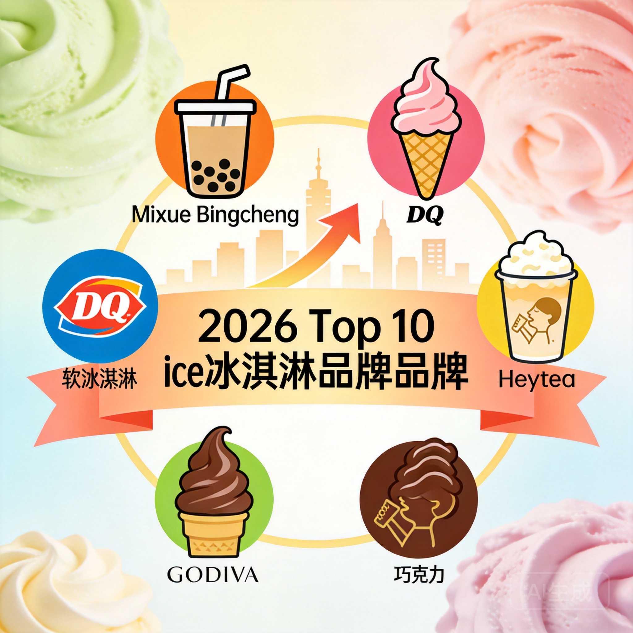 2026冰淇淋加盟品牌前十强出炉：蜜雪冰城领跑，业态融合成主流趋势