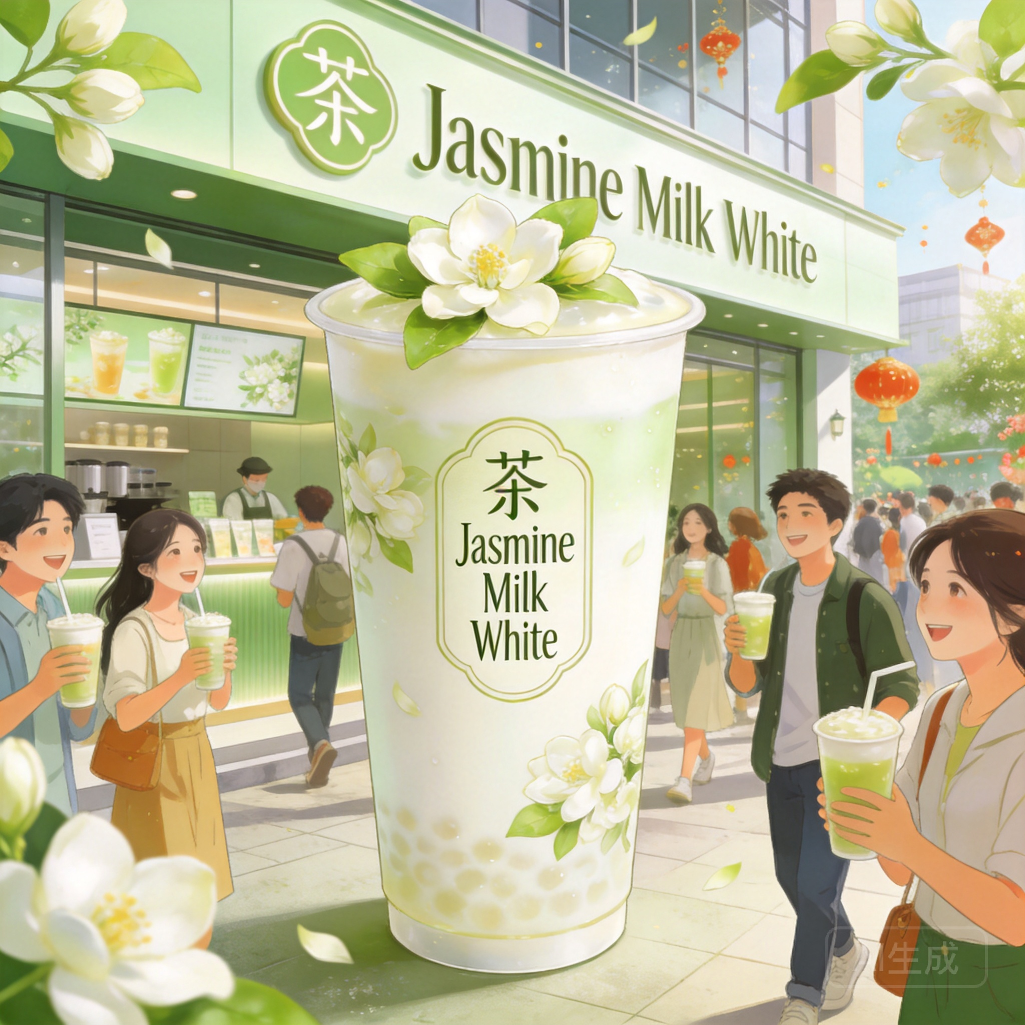 五一消费热浪来袭，茉莉奶白业绩飙升：总销量超545万杯，营业额环比激增30%