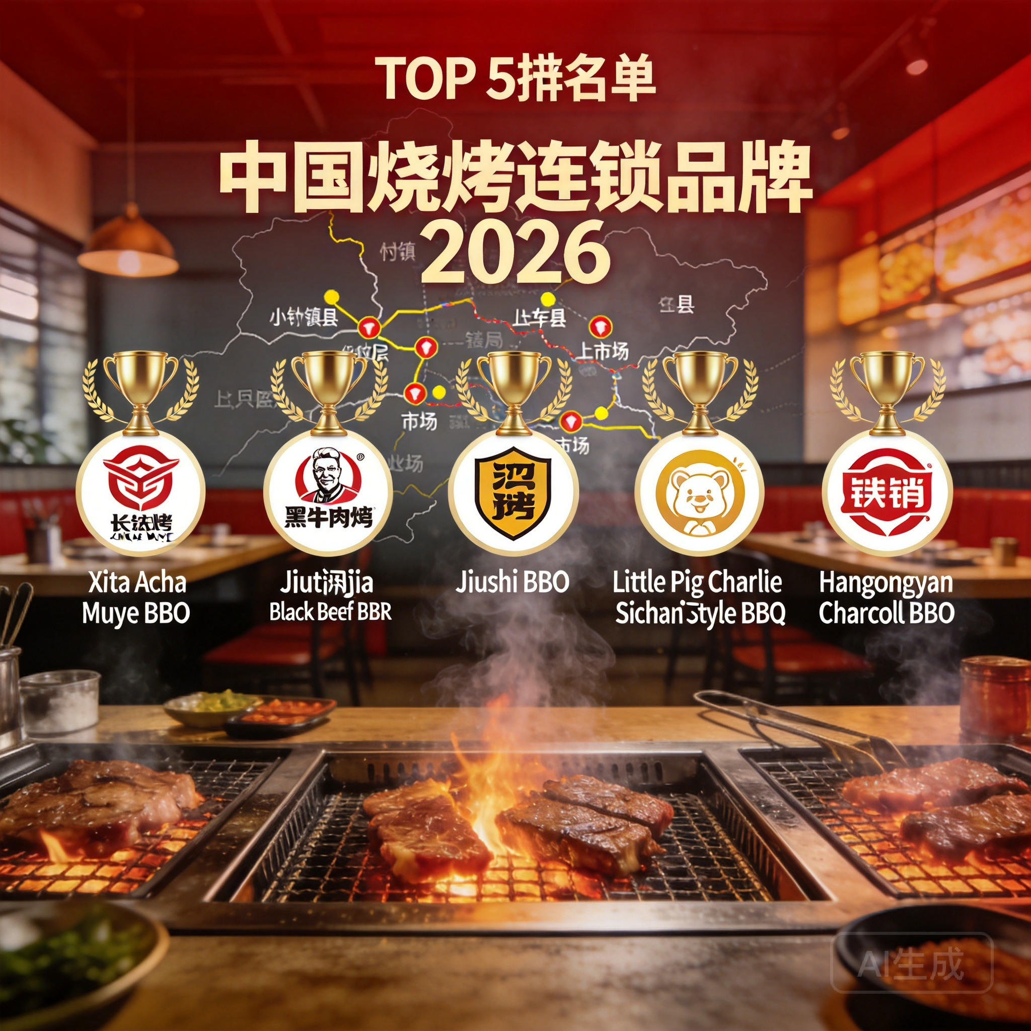 2026中国烤肉连锁加盟品牌TOP5：西塔阿恰牧野烤肉领衔，掘金下沉市场新逻辑
