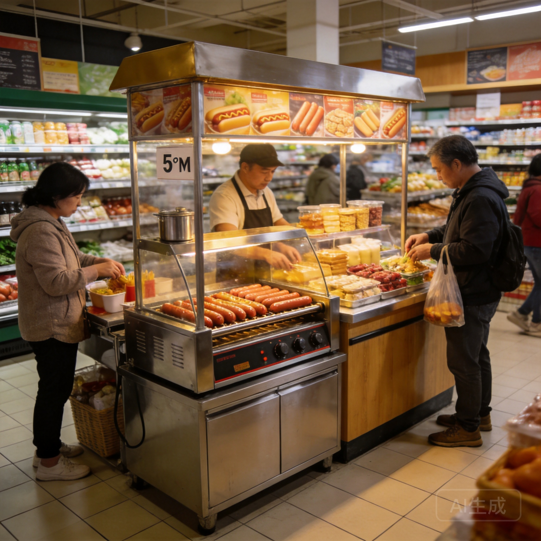 社区超市熟食区增收新选择：星概念热狗店中店低投入盘活闲置空间