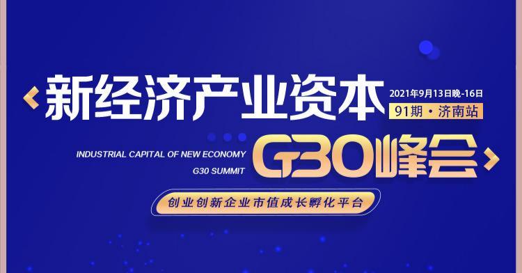 《新经济产业资本-G30峰会》济南站