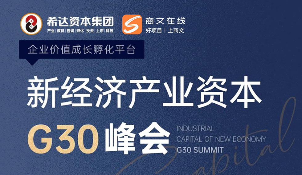 新经济产业资本G30峰会