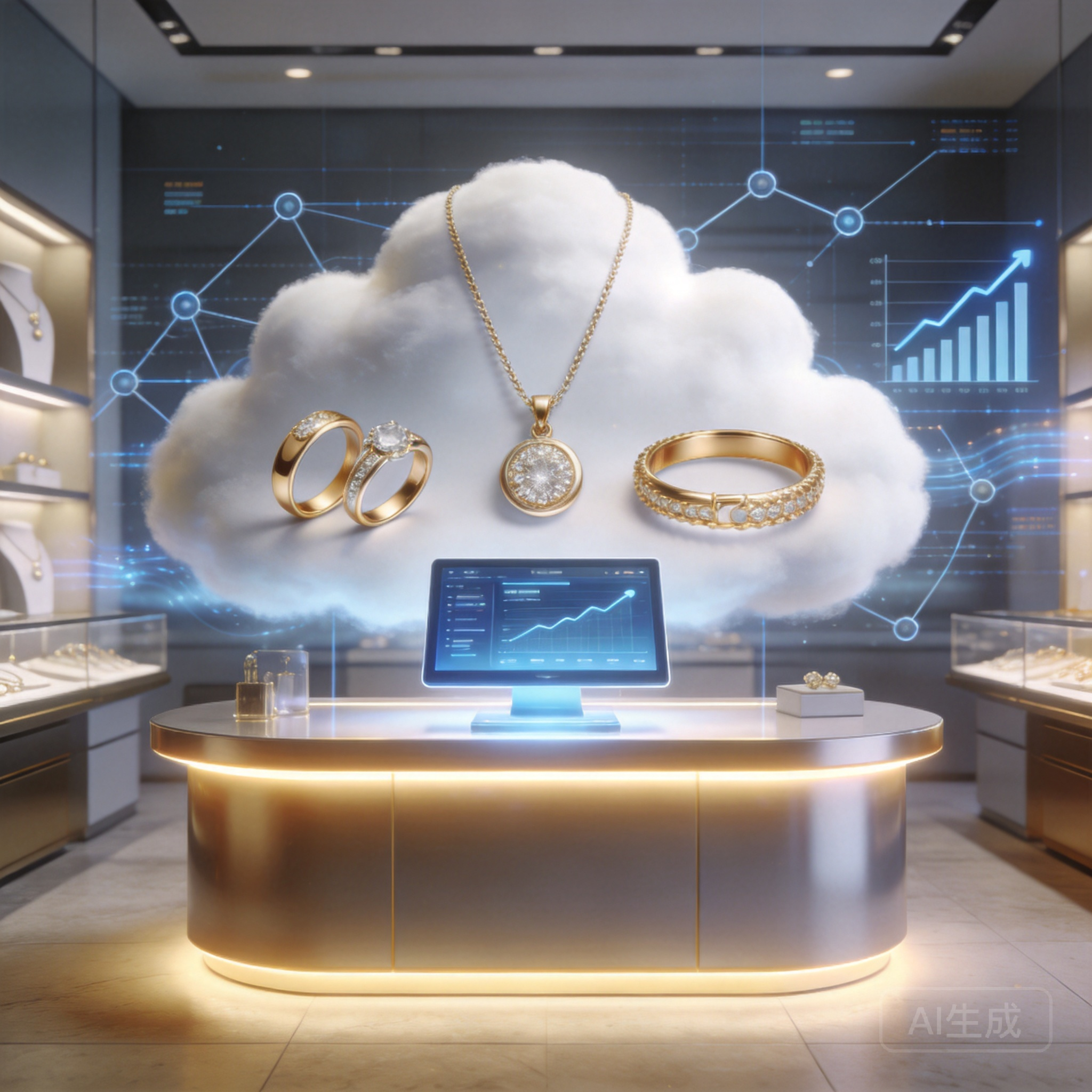 智慧金店：以黄金首饰云柜台系统，赋能珠宝门店数字化转型