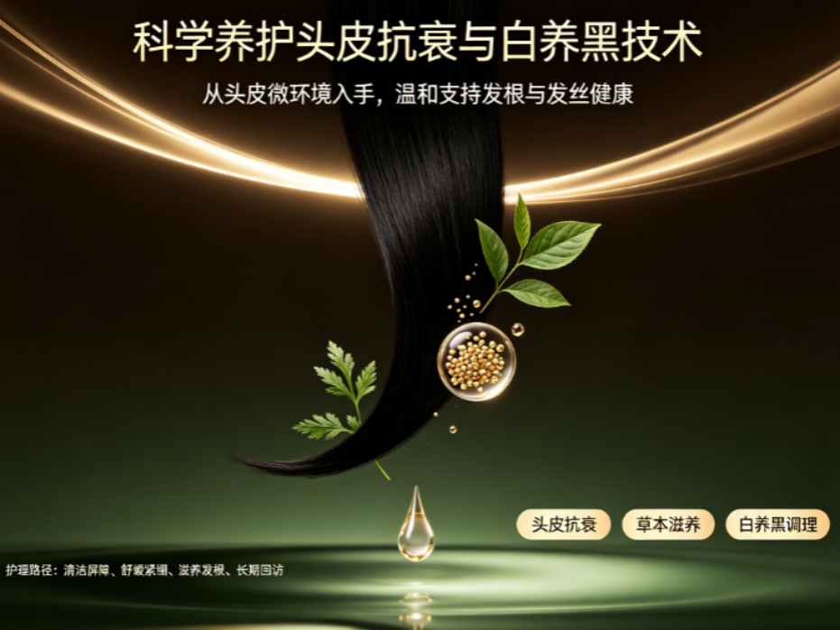 乌域养发加盟：科学养护头皮抗衰与白养黑技术，赋能加盟商市场竞争力