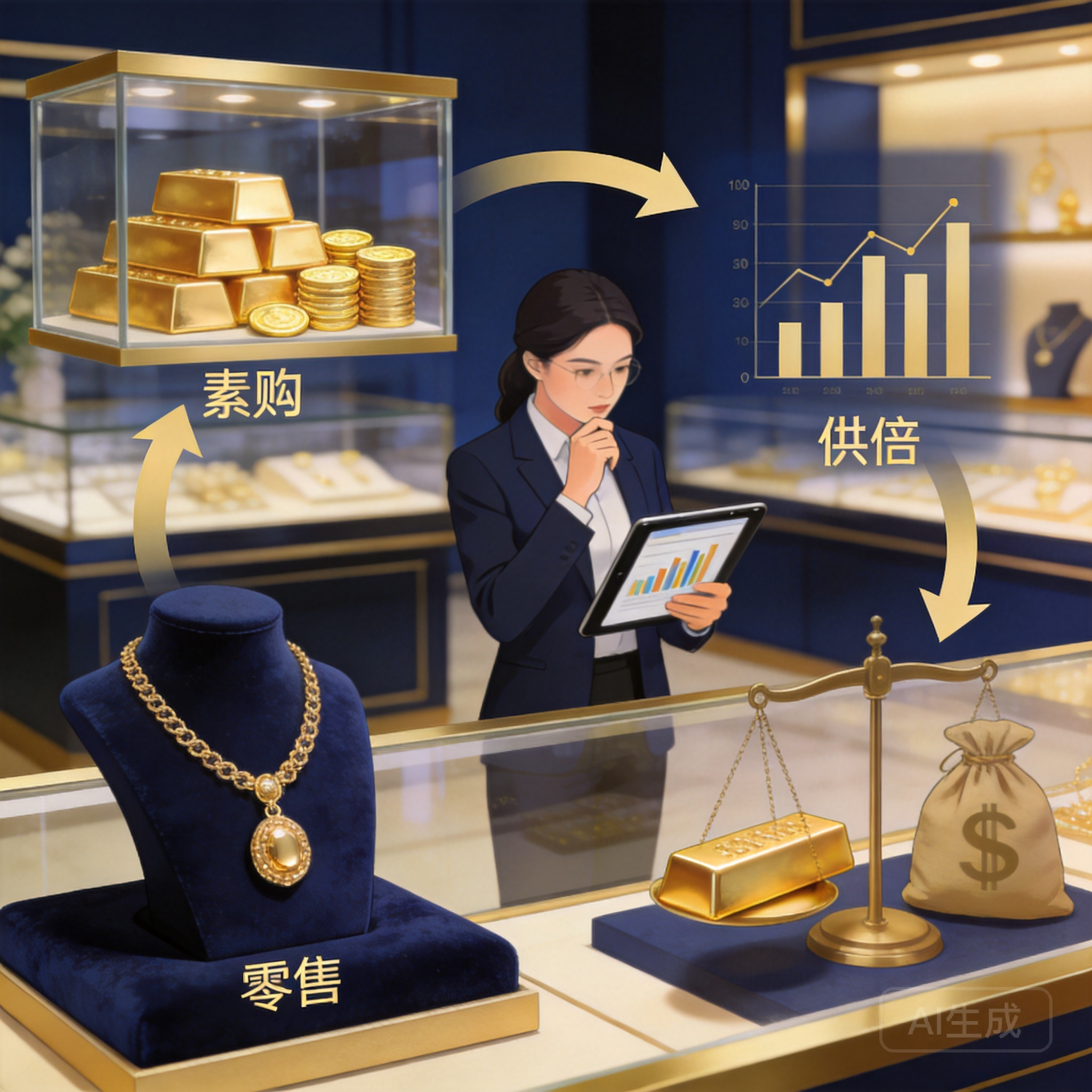 中小金店的生存抉择：黄金首饰批量源头供货是蜜糖还是砒霜？